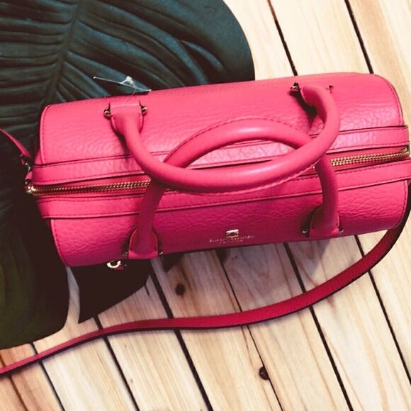 ♠️ NWT Vintage Kate Spade Delaney Perri Lane Bubbles satchel in Cabaret Pink - Picture 11 of 14